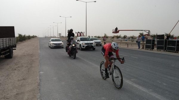 Fabian Cancellara na trati katarské časovky
