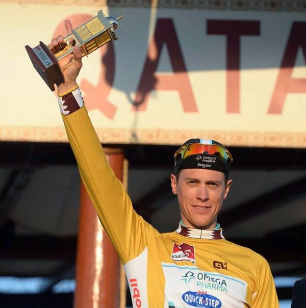 A do konce Tour of Qatar se udrel ve zlatm Niki Terpstra