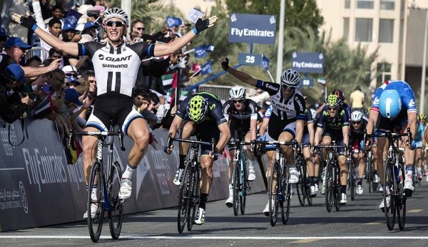 Marcel Kittel vyhrl loni v Dubaji ti etapy.