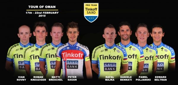 Stj Tinkoff-Saxo m do Omnu se silnou sestavou.