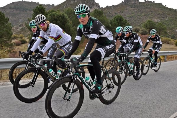Peter Sagan na tréninku ve Sierra Nevadě.