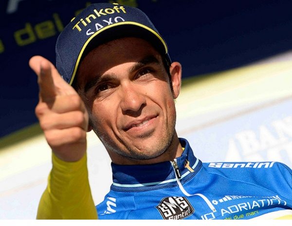 Alberto Contador na Tirreno Adriatico obhajuje loskou vhru
