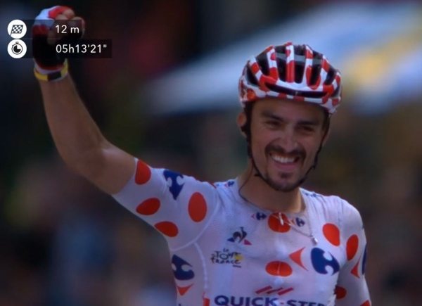 Julian Alaphilippe vyhrl 16. etapu TdF