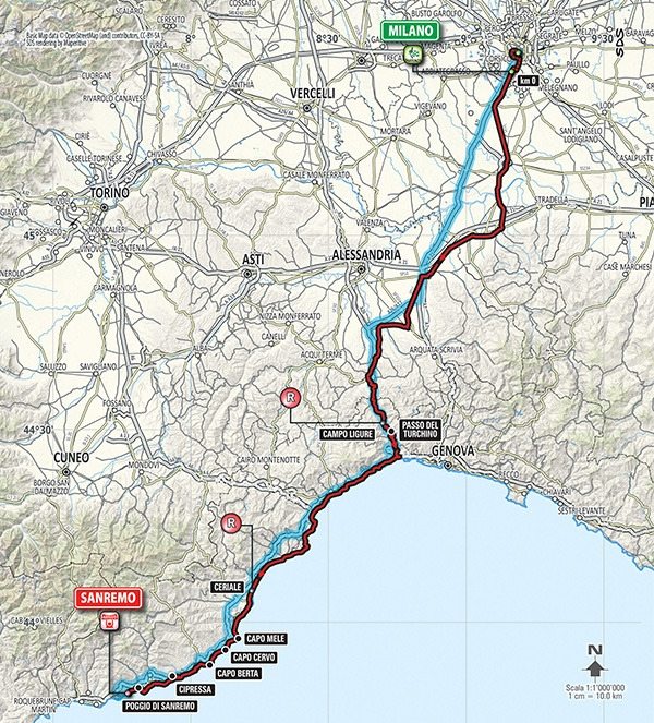 Z Lombardie na italskou riviéru vede cesta dlouhá 293 km