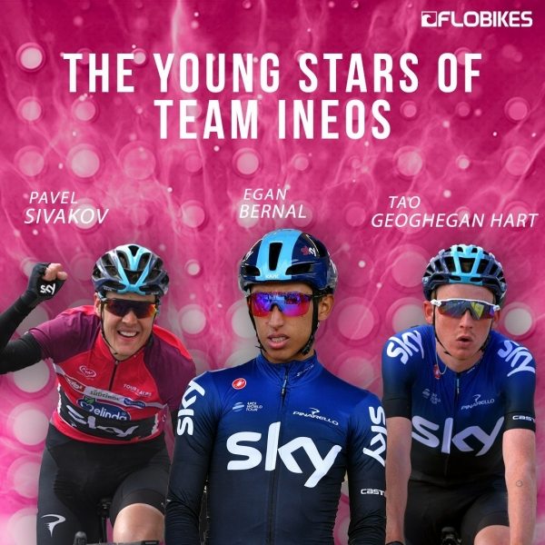 Team Ineos a jeho Young Guns...