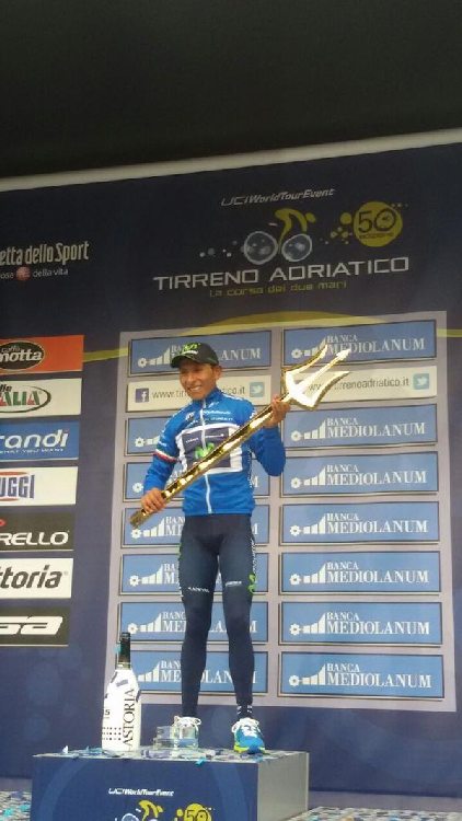 Tirreno Adriatico 2015 - Podium Nairo Quintana